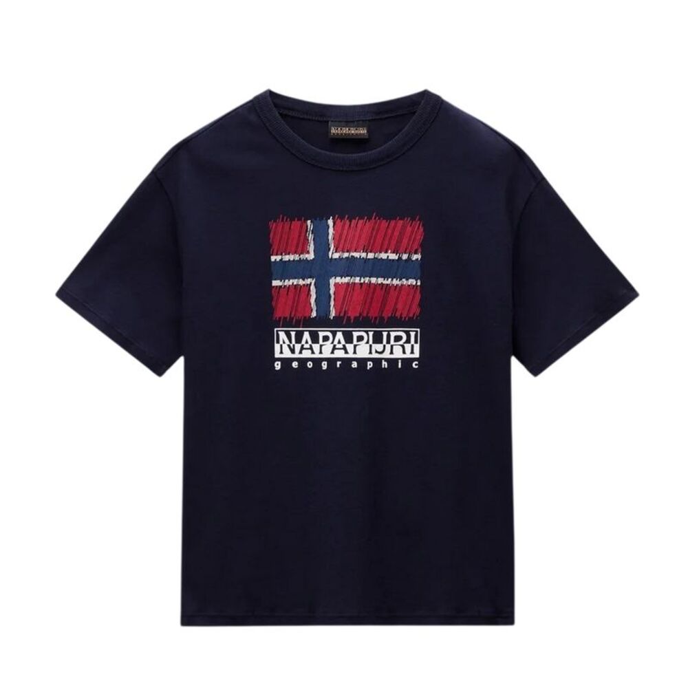 Napapijri Childrens/Kids Adige Flag Crew Neck / Marine Blue